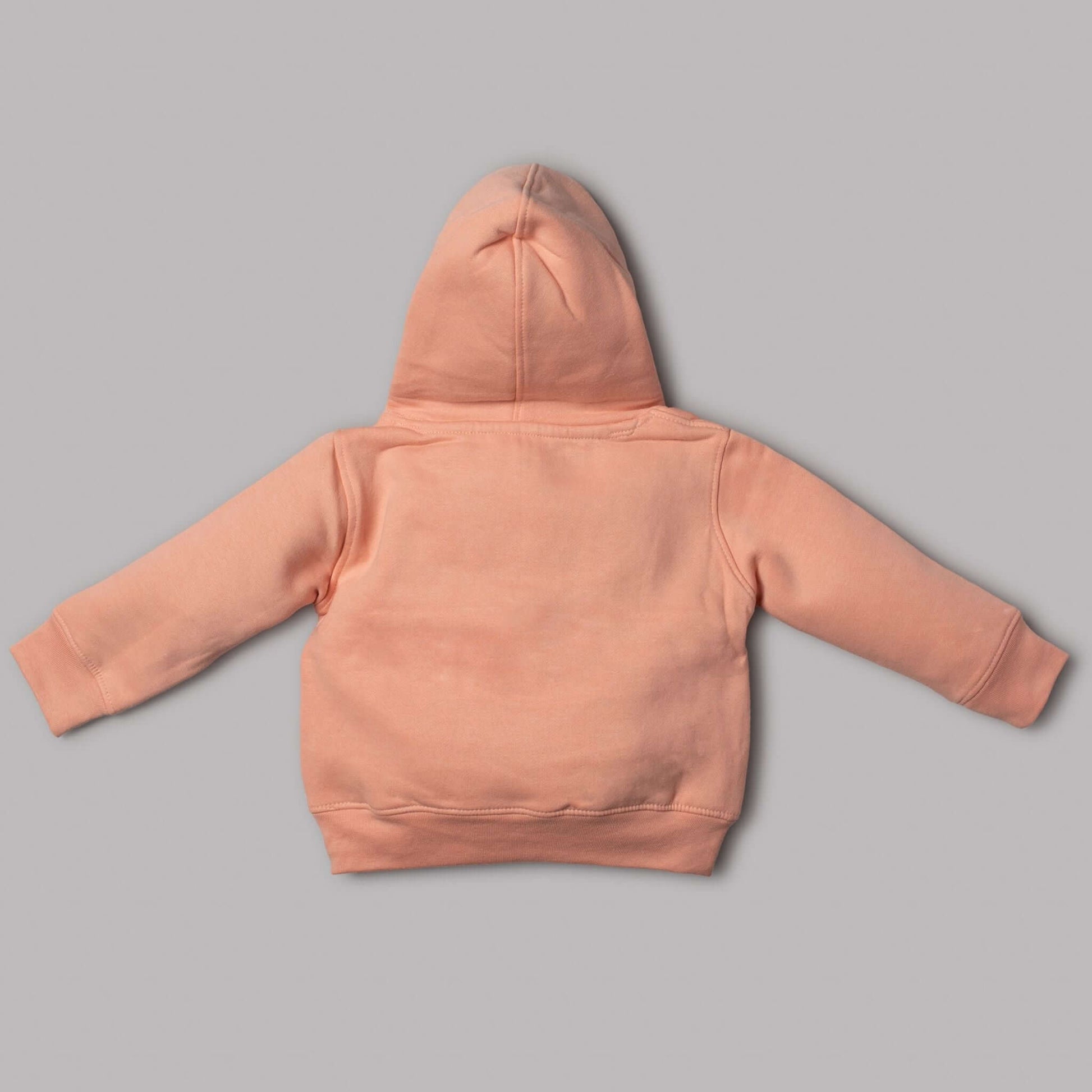 Back View Dusky Pink Just Too Cute Hoodie - Little Moo Baby