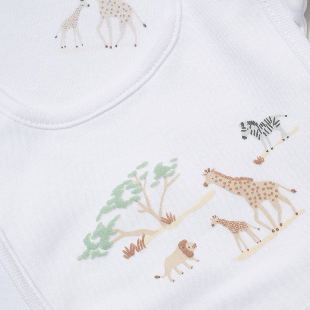 White Safari 5 Piece Gift Set - Little Moo Baby