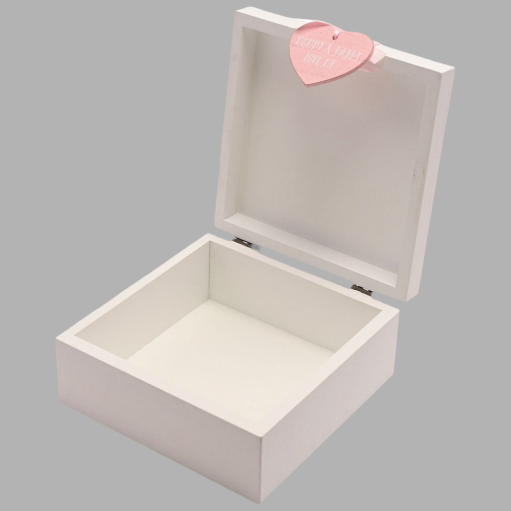 Pink Precious Memory Box Elephant - Little Moo Baby