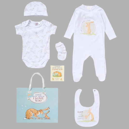 White 6 Piece Bunny Gift Set