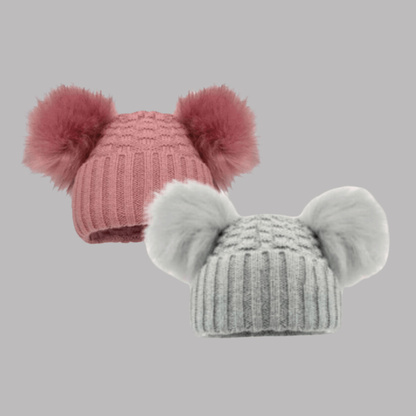 Rose Knit Bobble Hat
