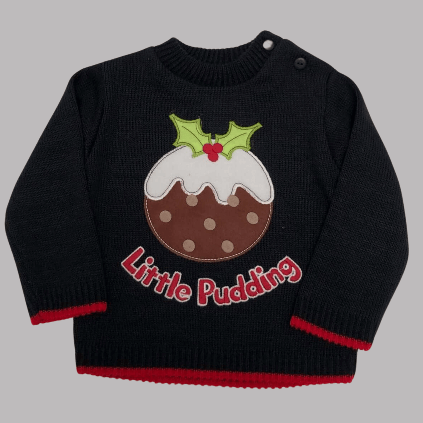 Navy Christmas Pudding Jumper