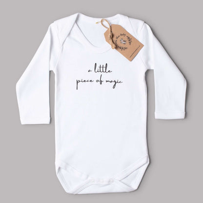 White Little Piece of Magic Long Sleeved Bodysuit