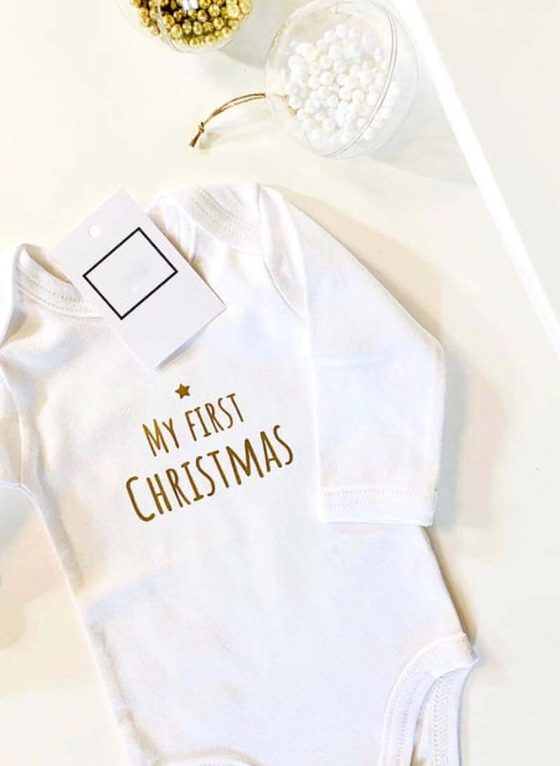 My First Christmas Bodysuit - Little Moo Baby